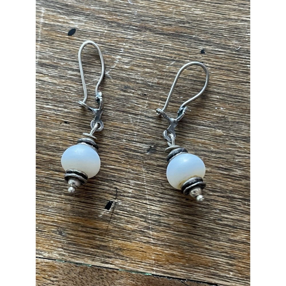 Vintage Silpada Sterling Silver .925 Pearl Teardrop Women's Earrings Retired